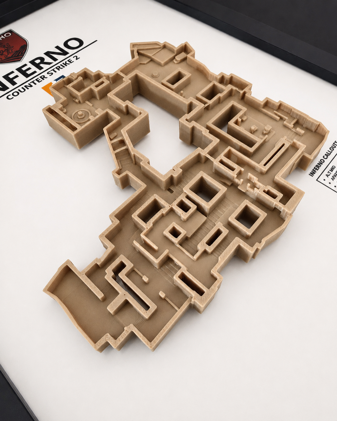 Inferno Détail 3D Wall Art Counter-Strike 2